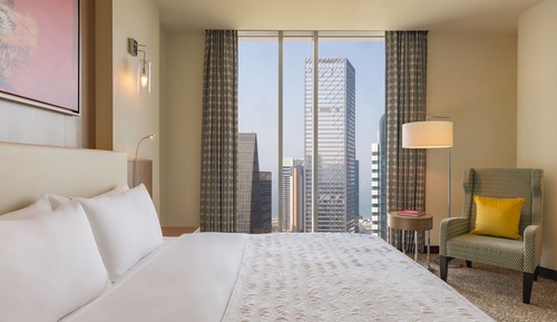 Habitación Deluxe, 1 cama de matrimonio grande, no fumadores, vistas a la ciudad
