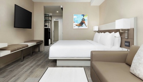 Habitación, 1 cama de matrimonio grande con sofá cama