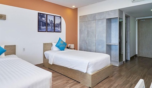 Habitación Deluxe con 2 camas individuales, vistas a la montaña