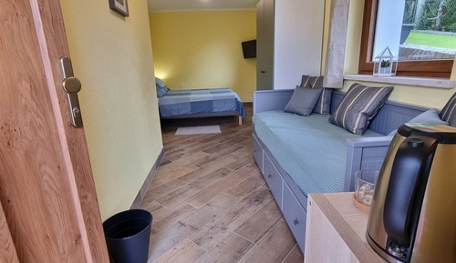 Habitación Deluxe con 1 cama doble o 2 individuales, frigorífico, vistas a la montaña