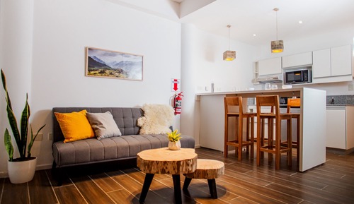 Estudio Deluxe, baño privado, vistas al mar