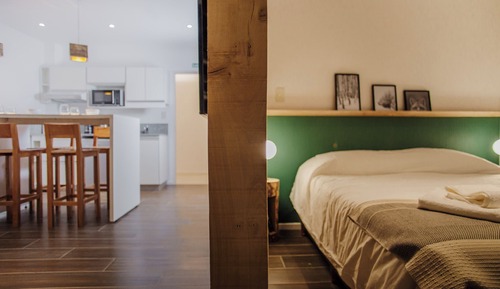 Estudio Deluxe, baño privado, vistas a la montaña