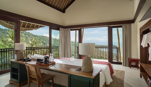 Villa de lujo, 2 habitaciones, piscina privada, vistas al mar
