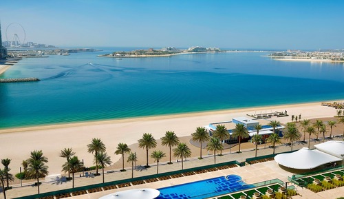 Palm Sea View Room with 2 Double Beds  Private Balcony, Direct Access to Beach