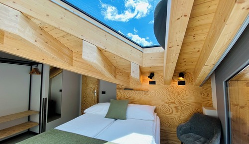 Habitación doble, balcón, vistas a la montaña