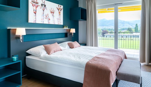 Habitación doble superior, 1 cama de matrimonio, vistas a la montaña