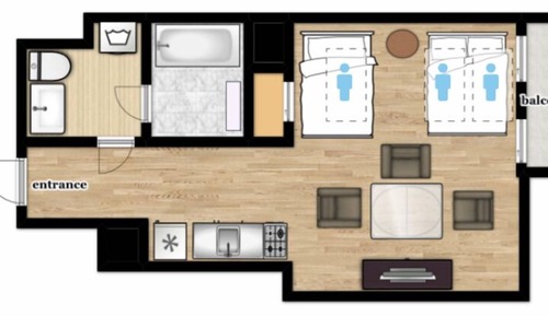Habitación Confort con 2 camas individuales