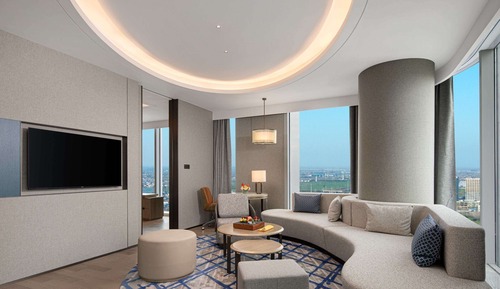 Suite ejecutiva, 1 cama de matrimonio grande, Acceso al salón del club (High Floor)