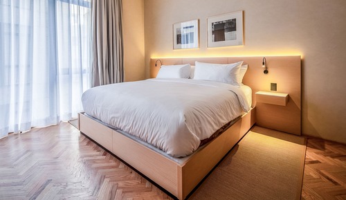 Suite ejecutiva, 1 cama de matrimonio grande con sofá cama, cocina básica