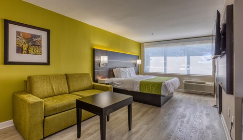 Estudio, 1 cama de matrimonio grande con sofá cama, no fumadores, frigorífico y microondas