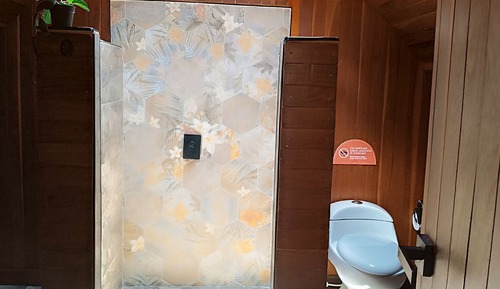 Cabaña Deluxe, 1 cama de matrimonio, no fumadores, vistas al lago Fuego