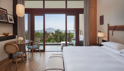 Habitación, 1 cama de matrimonio grande, vistas al mar