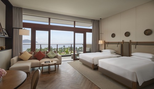 Habitación, 2 camas individuales, frente al mar