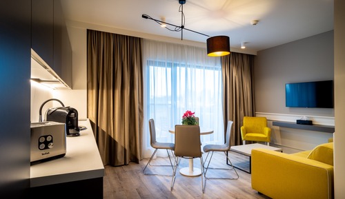 Apartamento estándar, 1 cama de matrimonio con sofá cama