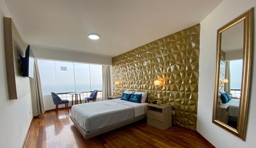 Habitación Deluxe doble, 1 cama de matrimonio, vistas a la playa