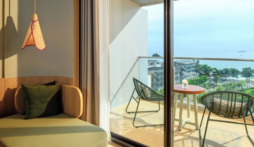 Habitación ejecutiva doble, 1 cama doble, balcón, vistas al mar (Garden Wing)