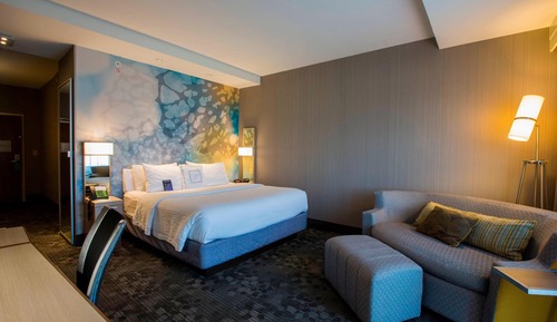 Habitación, 1 cama de matrimonio grande con sofá cama