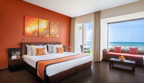 Habitación superior, balcón, vistas al mar