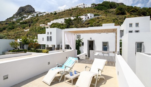 Habitación Deluxe doble, terraza, vistas al mar