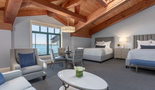 Habitación Deluxe, varias camas, vistas al puerto