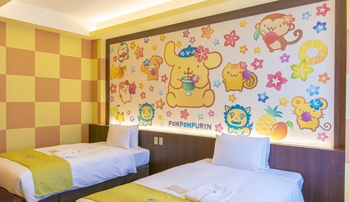 Habitación Deluxe con 2 camas individuales, no fumadores (pom pom purin w/ one plate breakfast)