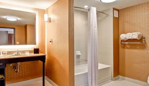 Estudio, 1 cama de matrimonio grande, accesible para personas con discapacidad (Hearing)