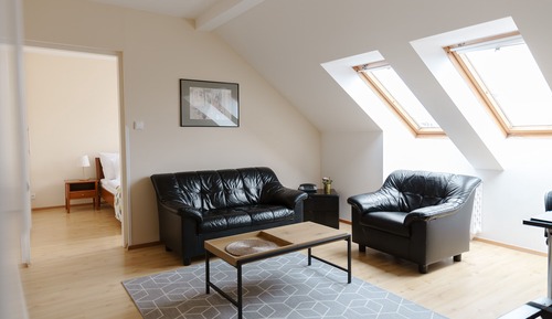 Apartamento estándar, 2 camas individuales, cocina, vistas a la ciudad
