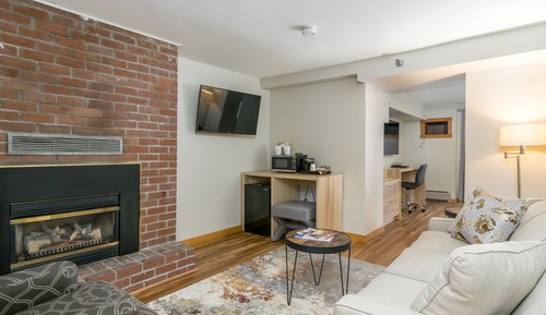 Suite estándar, 1 cama de matrimonio grande con sofá cama, chimenea
