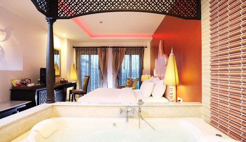 Habitación Deluxe doble, bañera de hidromasaje