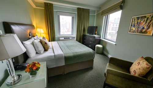 Estudio, 1 cama de matrimonio grande
