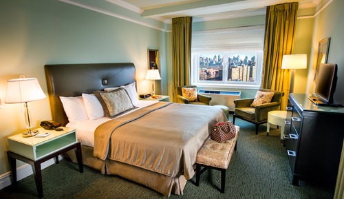Estudio Deluxe, 1 cama de matrimonio grande, vistas a la ciudad
