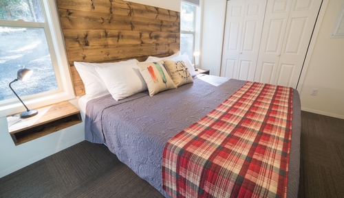 Cabaña, 1 cama de matrimonio grande con sofá cama, cocina