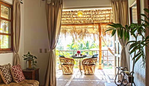 Honeymoon-Suite, King Bed, Terrace w/ Hammock, Partial Ocean View