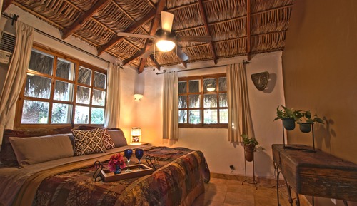 Hammock-Bungalow, Thatched Roof, 1 Bedroom, King Bed, Twin Bed, Open-Air Living room w/ Hammock 