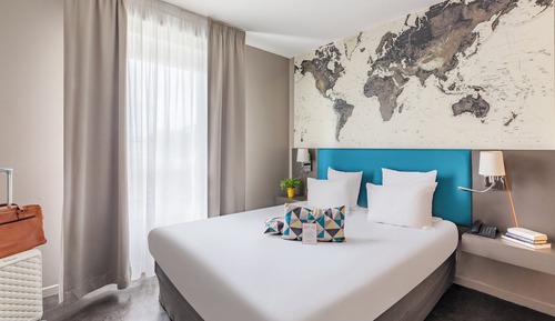 Estudio, 1 cama doble, cocina básica