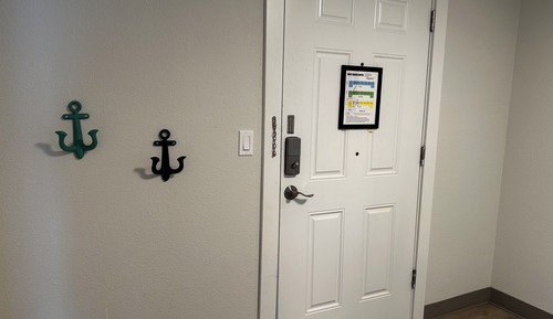 Suite estudio, 1 cama de matrimonio, accesible para personas con discapacidad, vistas al mar