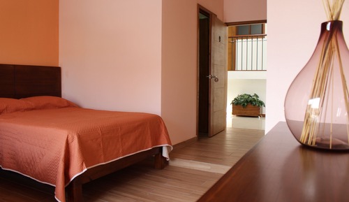 Habitación familiar, 2 camas dobles, vistas a la ciudad