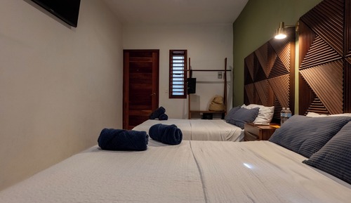 Habitación estándar doble, 2 camas dobles, terraza