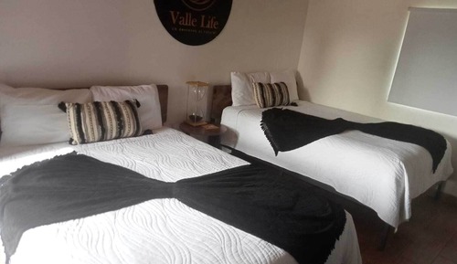 Cabaña Premium, 2 camas de matrimonio