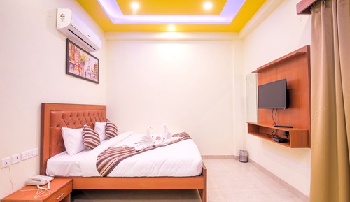 Habitación Deluxe doble, 1 cama de matrimonio grande, no fumadores, vistas al patio