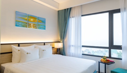 Habitación Deluxe con 1 cama doble o 2 individuales, vistas al mar