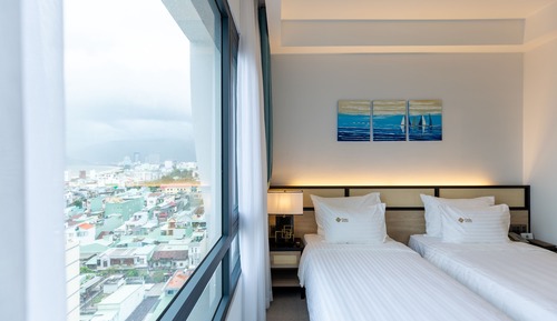 Habitación Premium con 1 cama doble o 2 individuales, vistas al mar