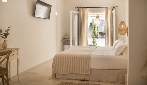 Habitación Deluxe doble, 1 cama de matrimonio grande, patio, vistas al patio