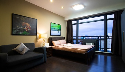 Estudio Deluxe, balcón, vistas a la ciudad