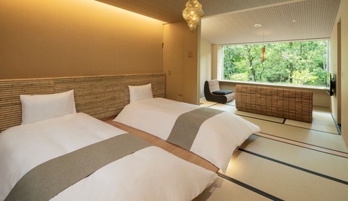 Habitación estándar (Japanese-style with Outdoor Bath RA)