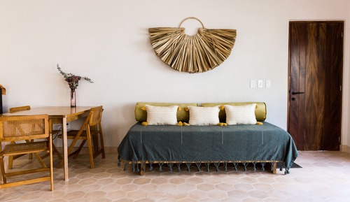Habitación Deluxe, 1 cama de matrimonio grande con sofá cama, vistas al mar