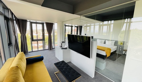 Suite estudio panorámica, vistas a la ciudad