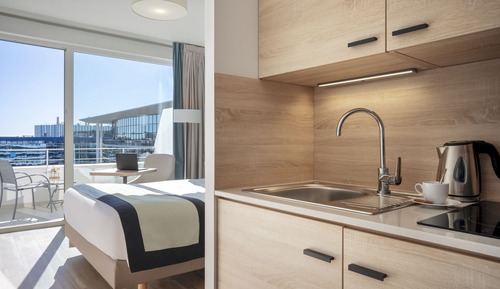 Estudio, 1 cama doble (with Balcony)