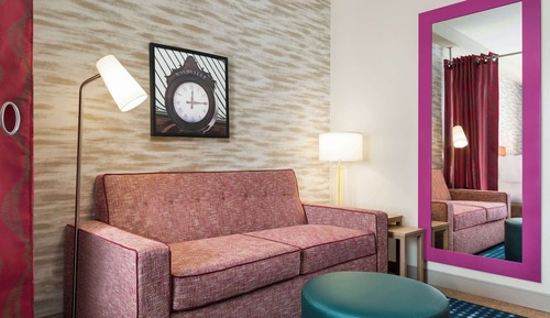 Suite estudio, 1 cama de matrimonio grande, accesible para personas con discapacidad (Hearing)