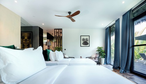 Habitación de lujo con 1 cama doble o 2 individuales